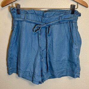 Thread & Supply Blue Shorts Waist Tie